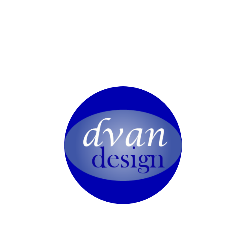 blue dvandesign logo